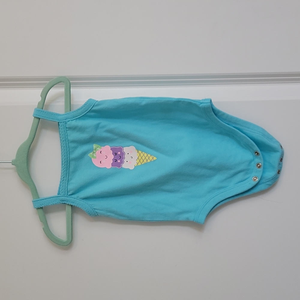 Garanimals 12M Girls summer ice-cream onsie